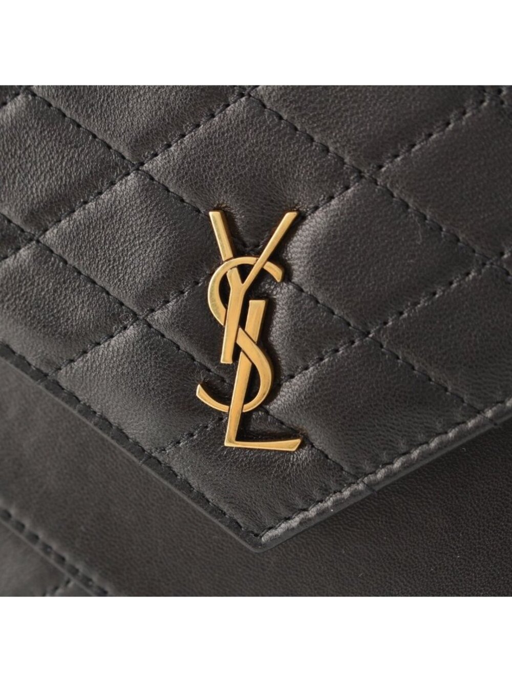 Saint Laurent Matelasse Leather Chain Clutch Black - Picture 8 of 10